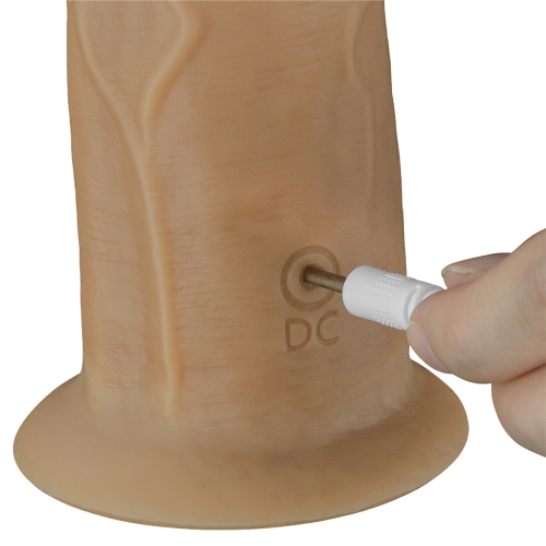 Реалистичный вибратор с ротацией Dual Layered Silicone Rotator 21 см