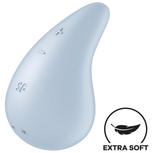 Клиторальный вибростимулятор голубой Dew Drop Satisfyer