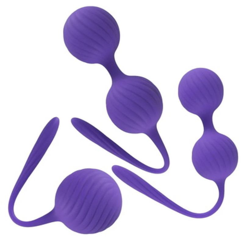 Набор вагинальных шариков фиолетовый Smile 3 Kegel Training Balls