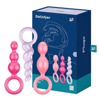 Набор разноцветных анальных стимуляторов Booty Call Satisfyer