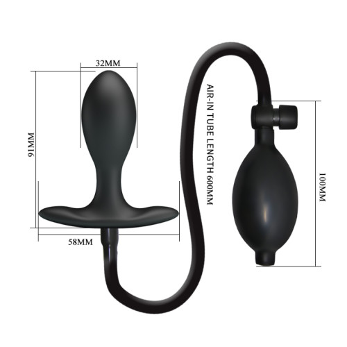 Надувной анальный плаг-стимулятор простаты Pretty Love Inflatable Anal Plug