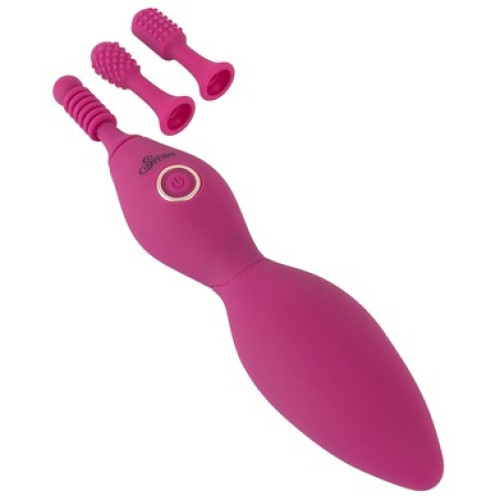 Клиторальный точечный вибратор с 3 насадками Smile Spot Vibrator
