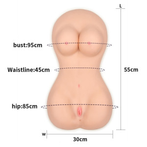 Мастурбатор женский торс Fuck Me Bare Mega Masturbator (иной угол)