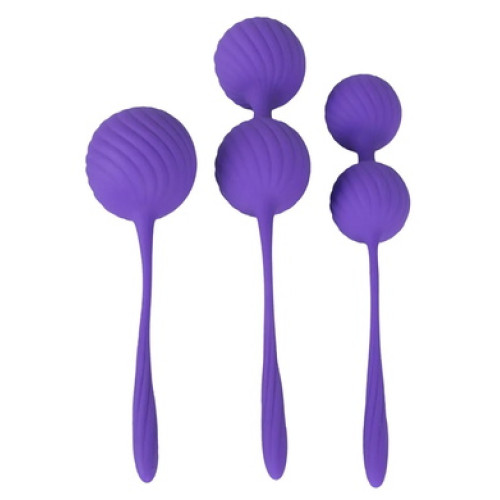 Набор вагинальных шариков фиолетовый Smile 3 Kegel Training Balls