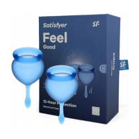 Набор менструальных чаш синий Feel Good Satisfyer