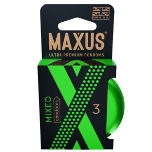 Набор презервативов в железном кейсе MAXUS Mixed 3 шт