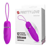 Виброяйцо с петлёй и рельефным корпусом Pretty Love Edwina