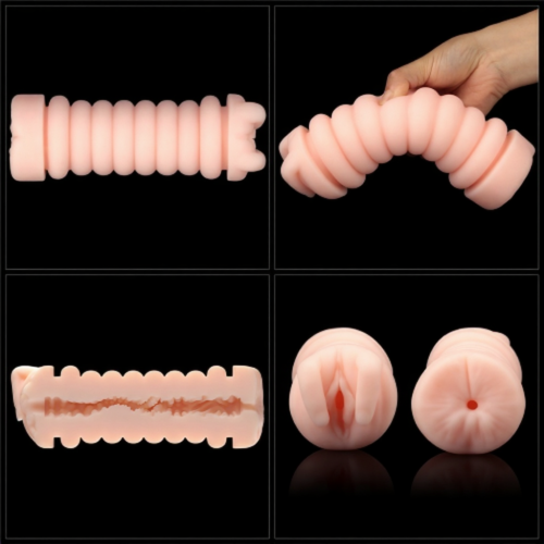 Мастурбатор влагалище и попка Virgin-skin Blowout Double Side Stroker