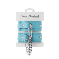 Наручники скругленные тиффани (серебро) Crazy Handmade