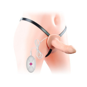 Фаллопротез c вибрацией Unisex Hollow Strap On (иной угол)