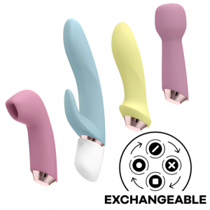 Набор из четырех игрушек Marvelous Four Vibrator & Air Pulse Set Satisfyer (иной угол)