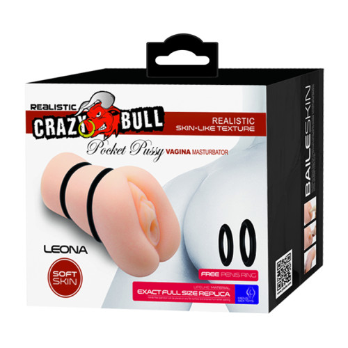 Реалистичный мастурбатор вагина Crazy bull Leona