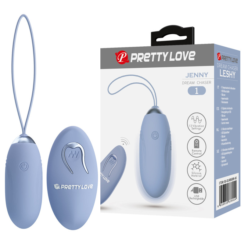 Виброяйцо с пультом Pretty Love Jenny Голубое