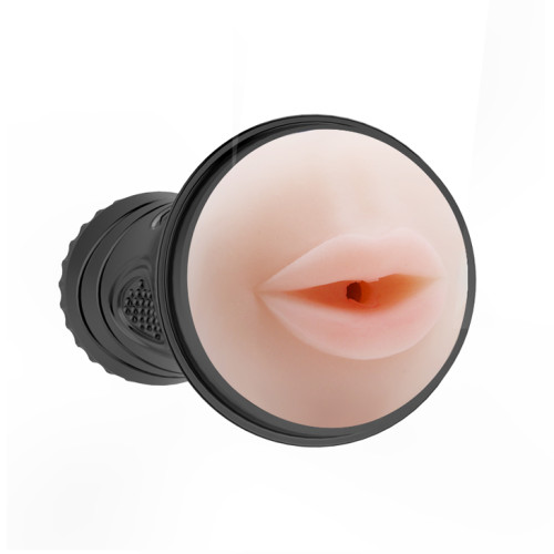 Мастурбатор ротик в колбе с вибрацией Pink Mouth Baile