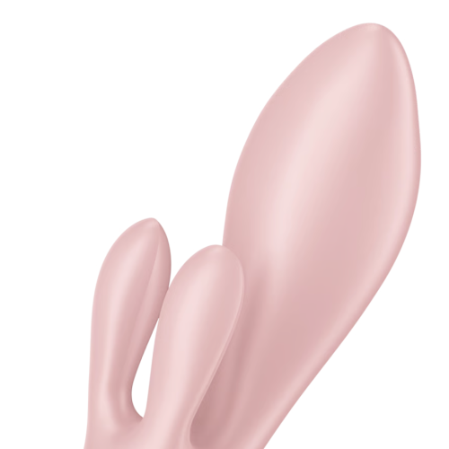 Надувной вибратор-кролик розовый Air Pump Bunny 3 Satisfyer