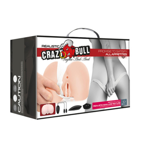 Мастурбатор с вибрацией Baile Crazy Bull Vagina & Anal