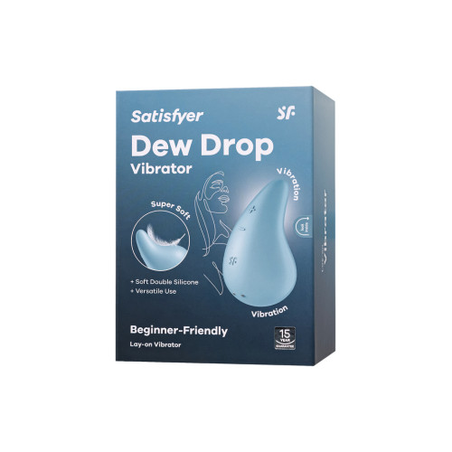 Клиторальный вибростимулятор голубой Dew Drop Satisfyer