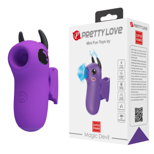 Вакуумно-волновой вибратор с функцией электро-стимуляции Pretty Love Magic Devil
