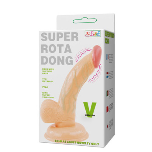 Реалистичный вибратор с функцией ротации Super Rota Dong Baile