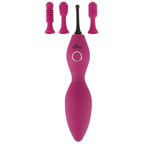 Клиторальный точечный вибратор с 3 насадками Smile Spot Vibrator