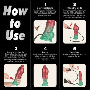 Надувной фаллоимитатор двойной плотности для фистинга Lovetoy Inflatable Dildo 19 см (иной угол)