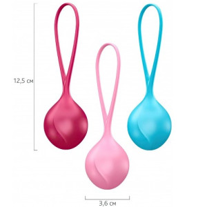 Набор вагинальных шариков Strengthening Balls Satisfyer (3 шт) (иной угол)