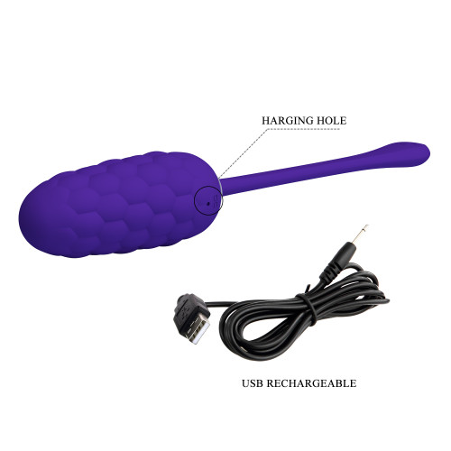 Виброяйцо Pretty Love Super Soft Silicone Синее