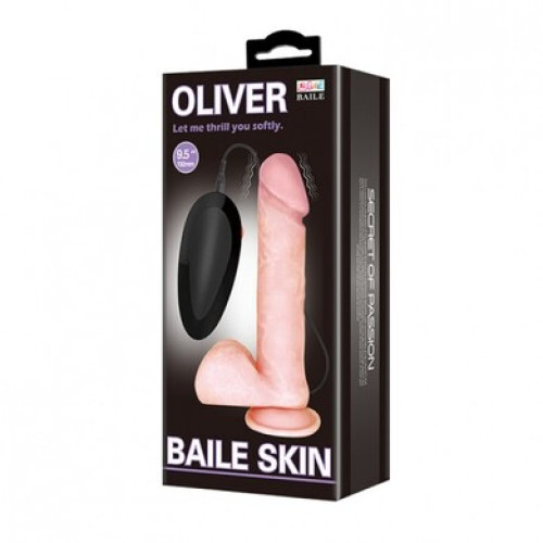 Реалистичный вибратор с проводным пультом Oliver Baile