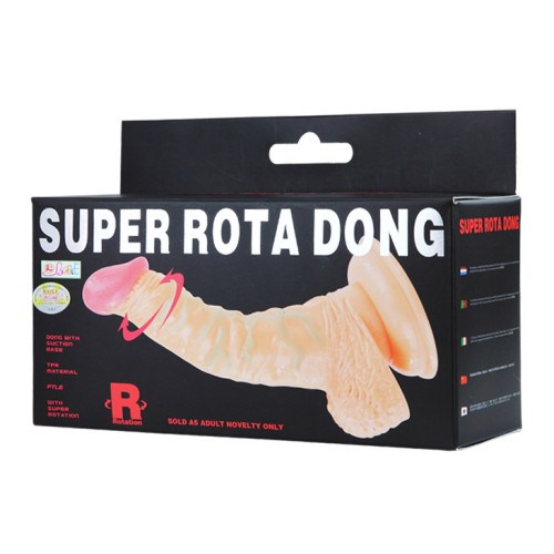 Реалистичный изогнутый ротатор Baile Super Rota Dong 19 см