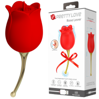 Клиторальный стимулятор Pretty Love Rose Lover в виде розочки