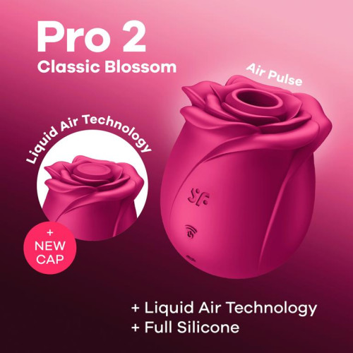 Вакуумно-волновой бесконтактный стимулятор Pro 2 Classic Blossom Satisfyer