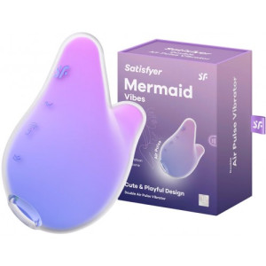 Вакуумно-волновой стимулятор с вибрацией фиолетовый Mermaid Vibes Satisfyer