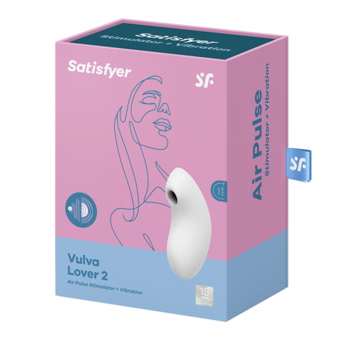 Вакуумно-волновой стимулятор клитора с вибрацией белый Vulva Lover 2 Satisfyer