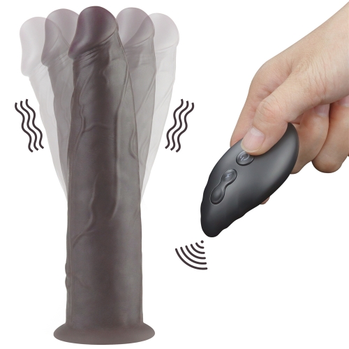 Реалистичный вибратор с ротацией Dual Layered Silicone Rotator 23 см