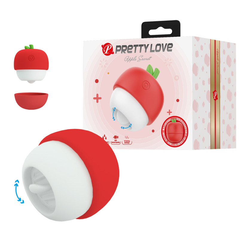 Клиторальный стимулятор Pretty Love Apple Secret Красный