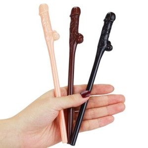 Набор трубочек для коктейлей Original Willy Straws (иной угол)