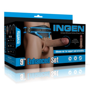 Фаллопротез на ремнях Ingen 9'' Enhanced Set L/XL/2XL