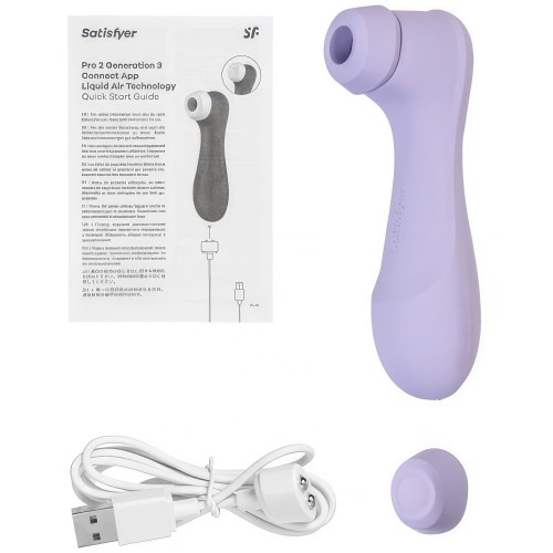 Вакуумно-волновой бесконтактный стимулятор сиреневый Pro 2 Generation 3 Satisfyer