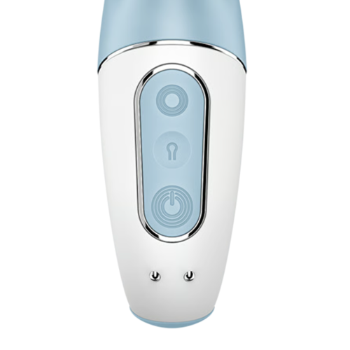 Надувной вибратор-кролик светло-голубой Air Pump Bunny 1 Satisfyer