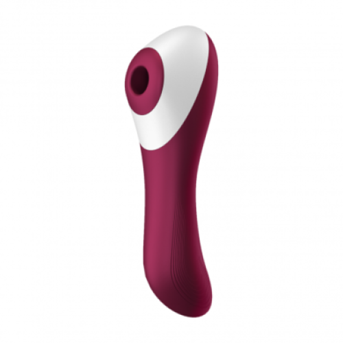 Вакуумно-волновой вибратор бордовый Dual Crush Satisfyer