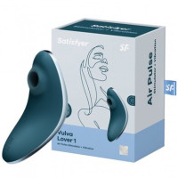 Вакуумно-волновой стимулятор клитора с вибрацией синий Vulva Lover 1 Satisfyer