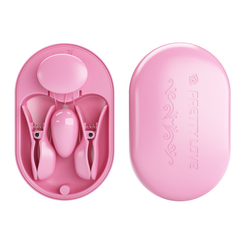 Набор виброклипс с электростимуляцией и пробкой в кейсе Pretty Love Surprise Box