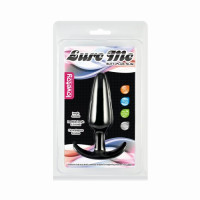 Классическая анальная пробка Черная LURE ME S
