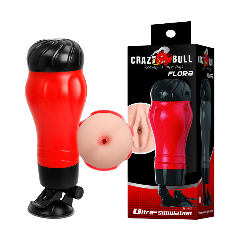 Реалистичный мастурбатор анус в колбе Crazy bull Flora