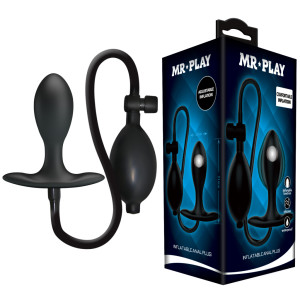 Надувная анальная пробка со смещенным центром тяжести MR PLAY