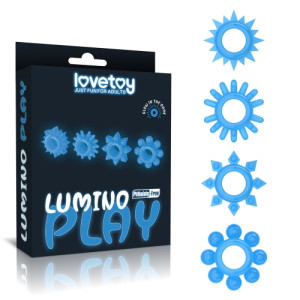 Набор светящихся в темноте эрекционных колец Lumino Play