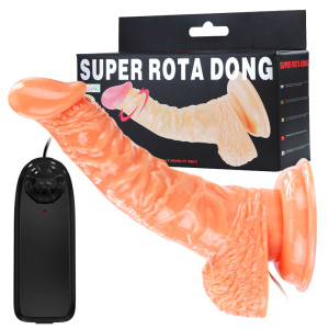 Реалистичный изогнутый ротатор Baile Super Rota Dong 19 см