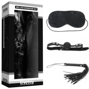 Набор для ролевых игр Deluxe Bondage Kit (маска, кляп, плеть)