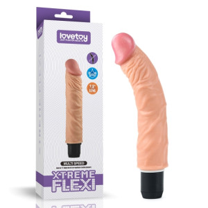 Реалистичный гнущийся вибратор Xtreme Flexi 23 см
