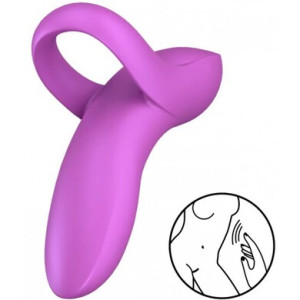 Вибратор на палец фиолетовый Bold Lover Satisfyer (иной угол)